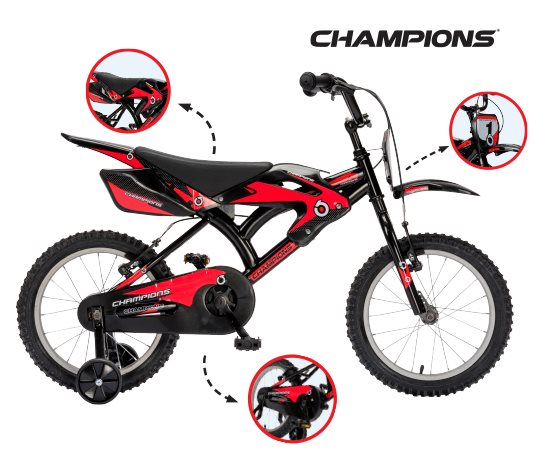Champıons MOTOR GÖRÜNÜMLÜ ÇOCUK BİSİKLET 16 JANT