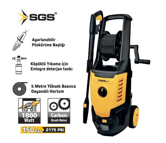 Sgs BASINÇLI YIKAMA MAKİNESİ