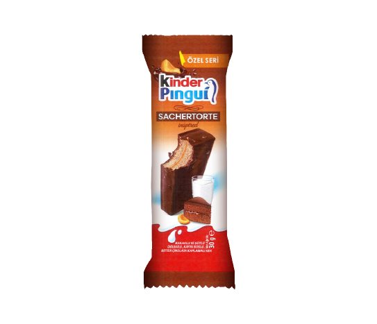 Kinder Pingue Sachertorte Kayısı Soslu, Bitter Çikolata Kaplamalı Kek