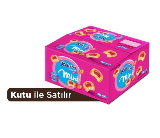 Ülker Kekstra Çilekli Soslu ve Krema Dolgulu Kek