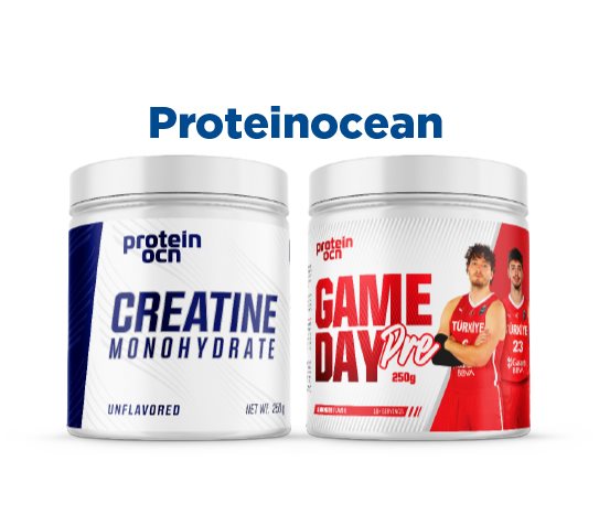 Proteinocean Pre-Workout Game Day 250 g / Aromasız Kreatin 250 g