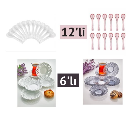 Çay Tabağı / Çay Kaşığı Çeşitleri