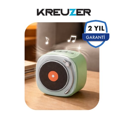 KREUZER Plak Tasarımlı Bluetooth Speaker