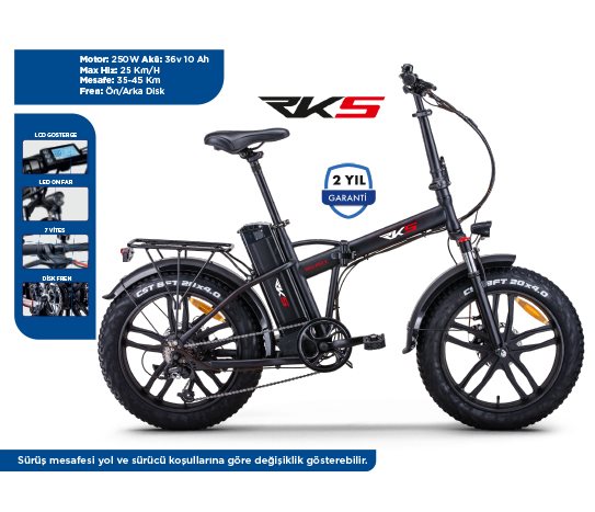 RKS KATLANABİLİR RSIII PRO X ELEKTRİKLİ BİSİKLET