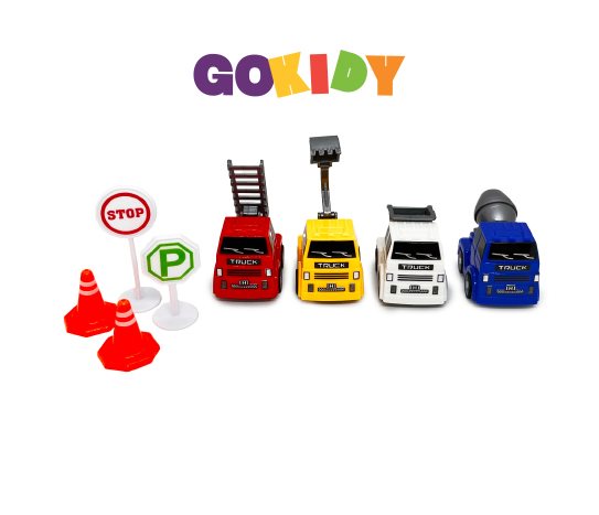 GOKIDY Şehir Araçları Trafik Seti
