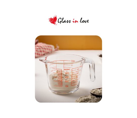 Glass in Love Cam Ölçü Kabı
