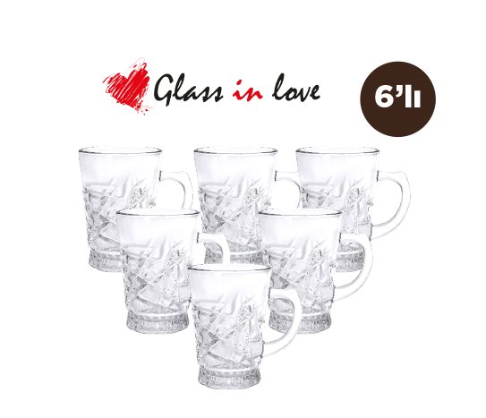Glass in Love Cam Kupa Seti