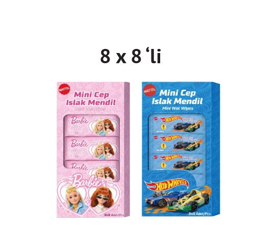 Mattel Islak Mendil Lisanslı Barbie/Hot Wheels