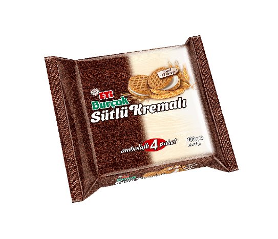 Burçak Yulaflı Süt Kremalı Bisküvi