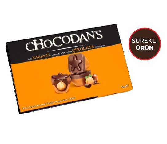 Chocodan’s Bütün Fındıklı Karamelli Sütlü Çikolata