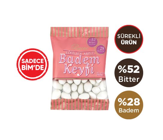 Buono Badem Keyfi Şeker Kaplı Bitter Çikolatalı Badem Draje