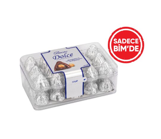 Buono Dolce Bütün Fındıklı ve Krema Dolgulu Sütlü Çikolata