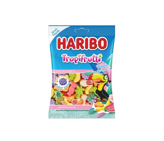 Haribo Tropifrutti Meyve ve Yoğurt Aromalı Karışık Yumuşak Şekerleme