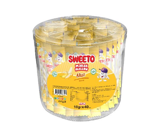 Sweeto Muz&amp;Vanilya Aromalı Marshmallow