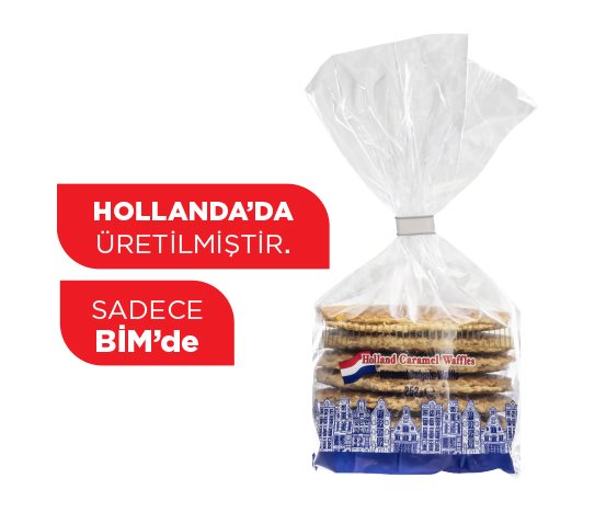 Holland Karamel Dolgulu Waffle