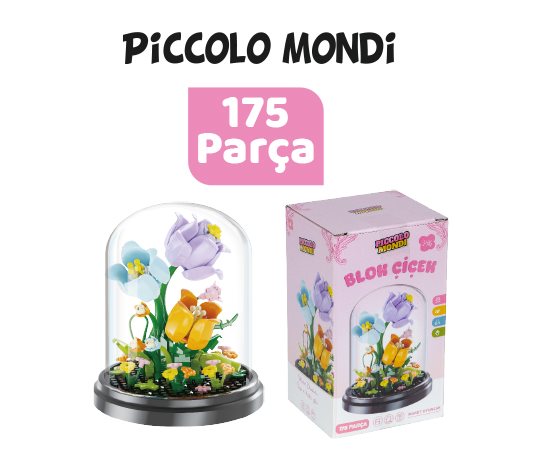 Piccolo Mondi Fanuslu Blok Çiçek