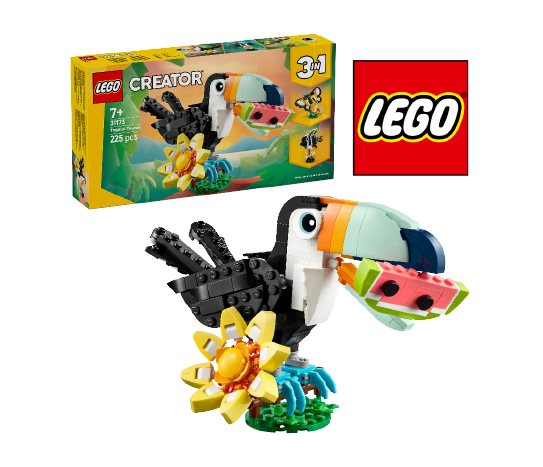 Lego 31173 Lego Creator 3'ü 1 Arada Vahşi Hayvanlar: Tropikal Tukan Kuşu