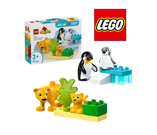 Lego 10442 Lego Duplo Town Vahşi Hayvan Aileleri: Penguenler ve Aslanlar