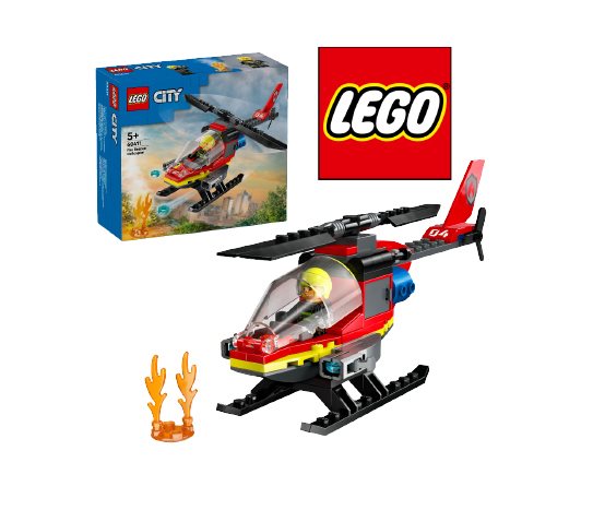 Lego 60411 Lego City İtfaiye Kurtarma Helikopteri