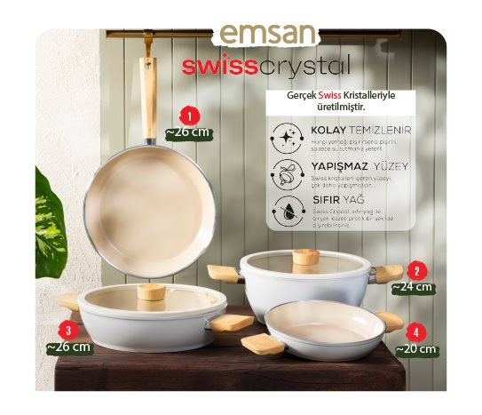 Emsan 1- Swiss Crystal Tava