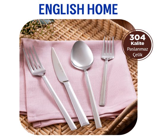 English Home 24 Parça Çatal Kaşık Bıçak Takımı