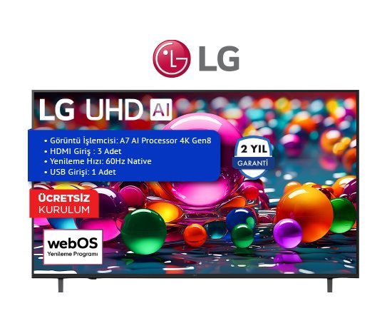 LG 55 İNÇ 4K UHD WEBOS SMART TV UA84006LB
