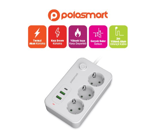 Polosmart Akım Korumalı Priz