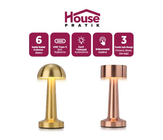 House Pratik Mantar Masa Lambası