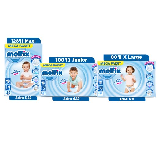 Molfix Bebek Bezi Mega Fırsat Paketi