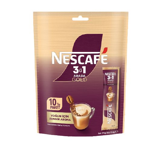 Nescafe Karışım Kahve Gold 3'ü 1 Arada 10'lu