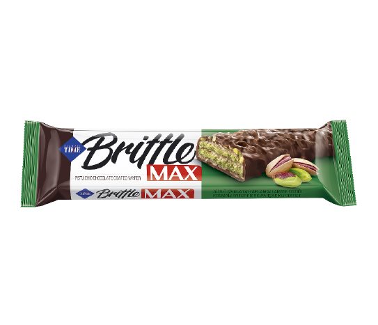 Çizmeci Brittle Max Sütlü Çikolata Kaplamalı Antep Fıstıklı Gofret
