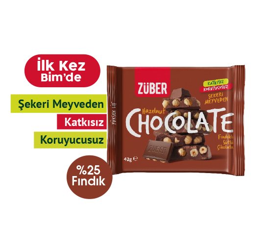 Züber Fındıklı Sütlü Çikolata