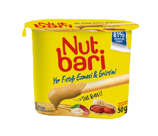 Nut Bari Grissinili Yer Fıstığı Ezmesi