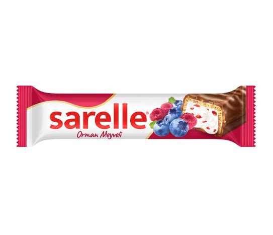 Sarelle Sütlü Çikolata Kaplı Orman Meyveli Dolgulu Gofret