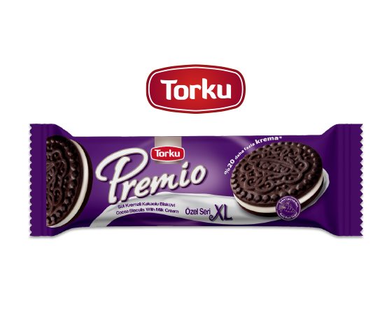 Torku Premio Süt Kremalı Kakaolu Bisküvi XL