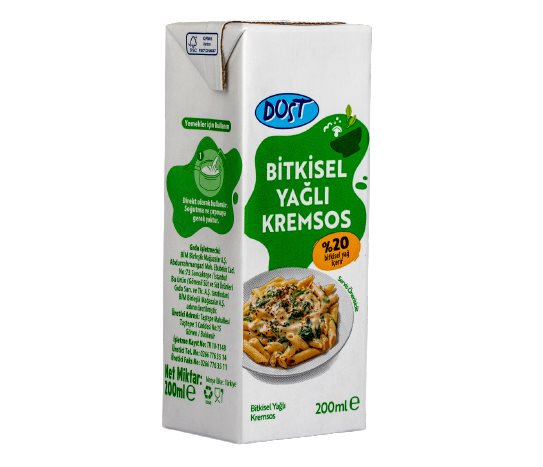 DOST %20 BİTKİSEL YAĞLI KREMSOS