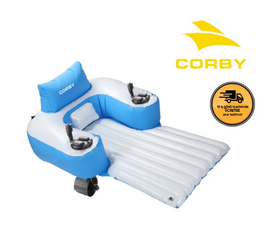 Corby Elektrikli Şişme Deniz ve Havuz Yatağı Çift Motor M60
