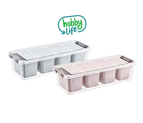 Hobby Life 4 Bölmeli Organizer Saklama Kutu