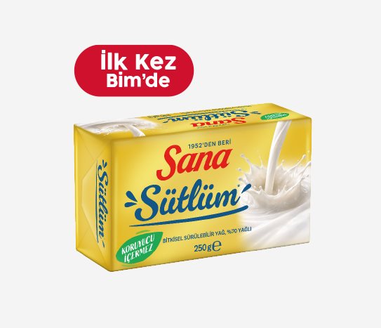 Sana Sütlüm Paket Margarin
