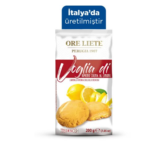 Ore Liete Limon Krema Dolgulu Bisküvi
