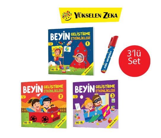 Yükselen Zeka Beyin Geliştirme Etkinlikleri Yaz Sil Serisi