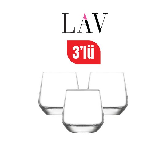 Lav Lal Kahve Yanı Su Bardağı ~95 cc