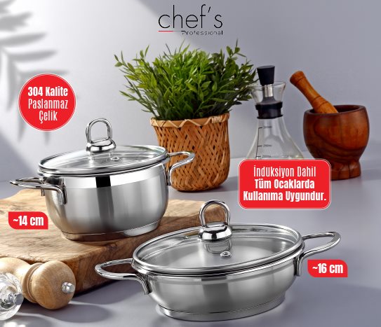 Chef's Professional TEK FİYAT ÇELİK ÜRÜNLER