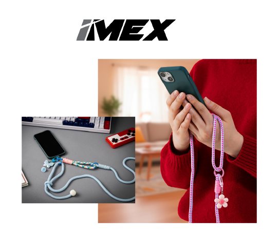 iMEX Renkli Telefon Boyun Askısı