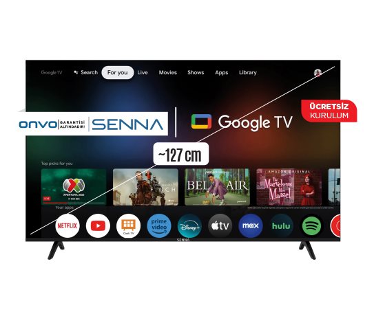 Senna 50 inç Frameless 4K Ultra Hd Google Tv 50UQ9500F