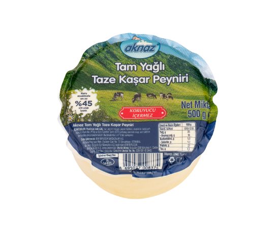 Aknaz Tam Yağlı Taze Kaşar Peyniri