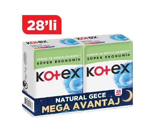 Kotex Hijyenik Ped Natural Gece