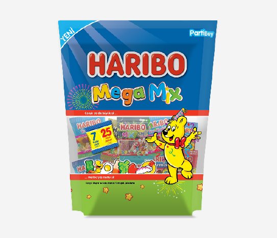 HARIBO MEGA MİX KARIŞIK YUMUŞAK ŞEKER