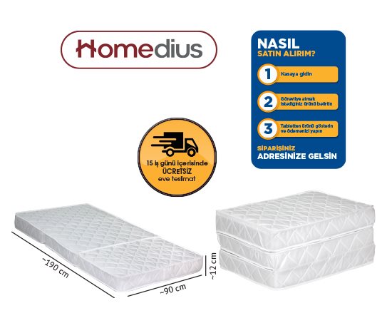 Homedius BEDFORM SÜNGER KATLANIR YATAK