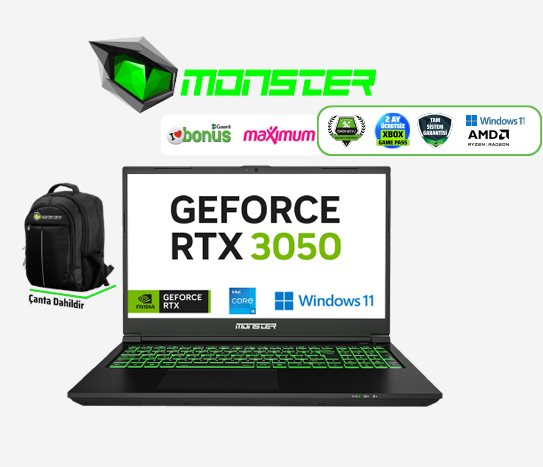 MONSTER ABRA A5 V21.5.7 OYUN BİLGİSAYARI
